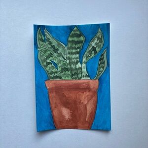 Watercolor Plant Painting